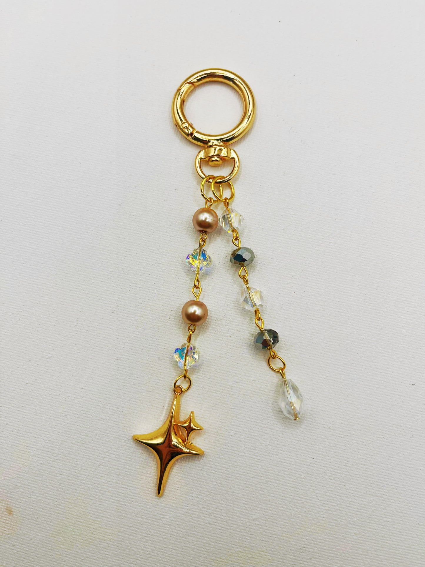 Falling star keychain