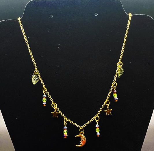 Forest moon necklace