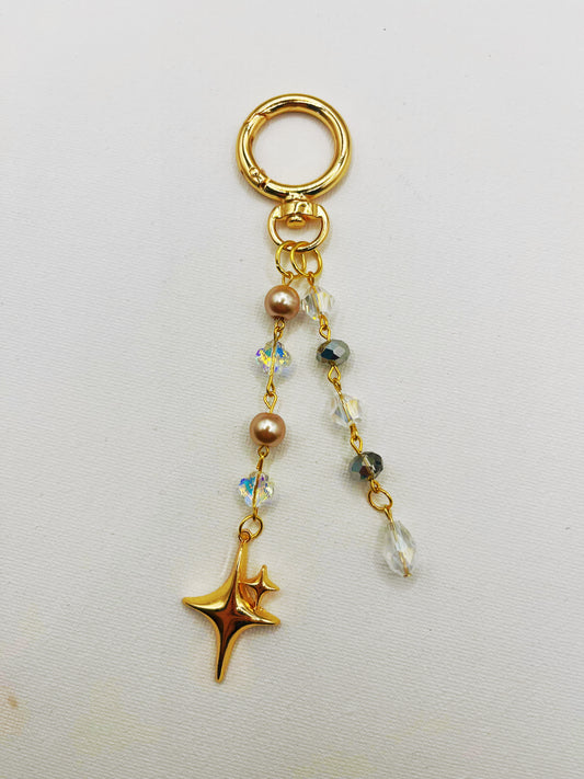 Falling star keychain