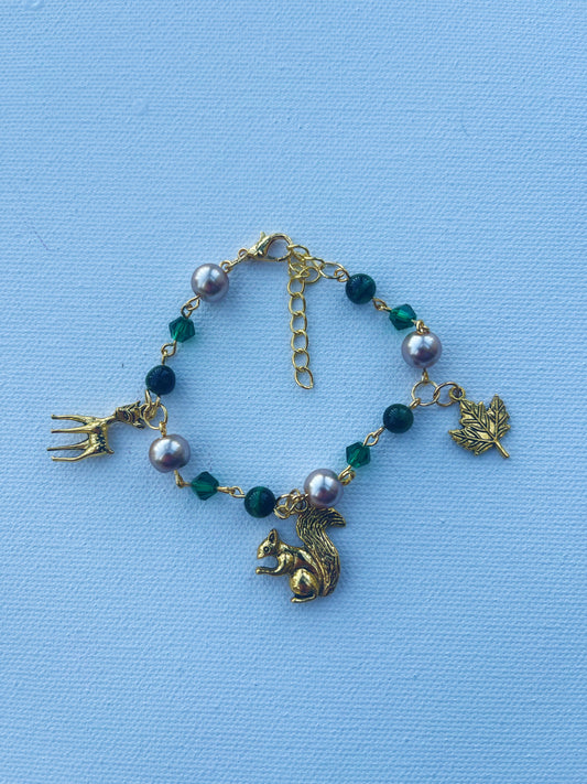 woodland creatures bracelet