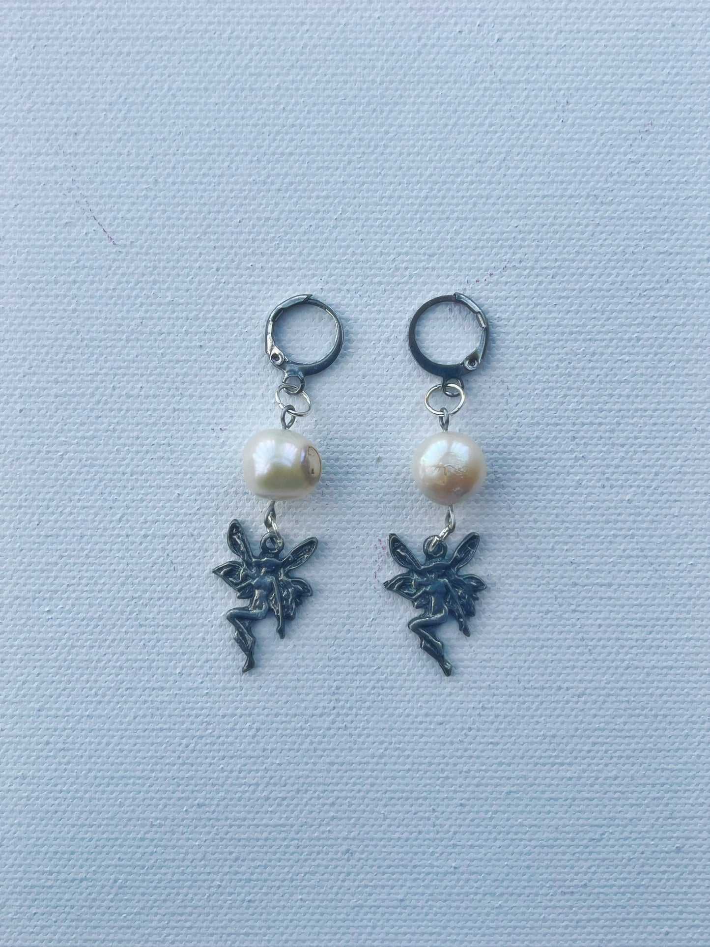 freshwater pearl fairy earrings