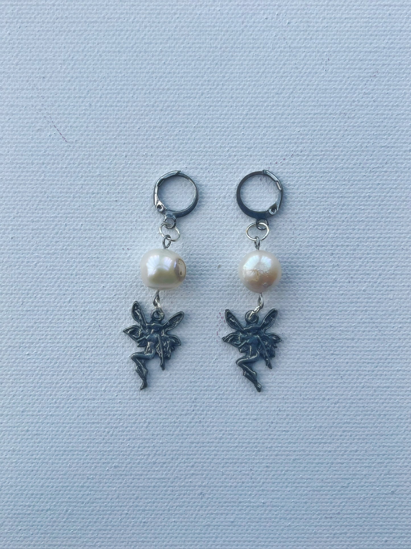 freshwater pearl fairy earrings